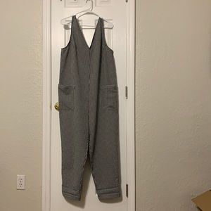 Topshop Gingham Jumpsuit